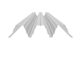 Окрашенный профнастил Н153, 0,9х845 мм, белый