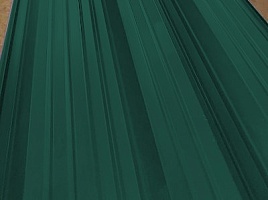 Окрашенный профнастил НС44-1000, 0,5 мм, зеленый мох